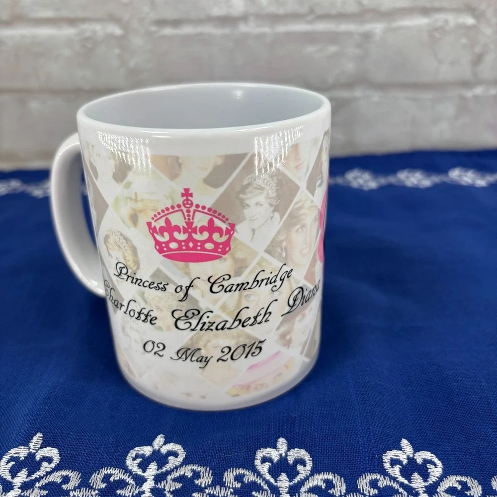 Princess Charlotte Commemorative Mug 2015 Birth - Princess Diana Photo Collage